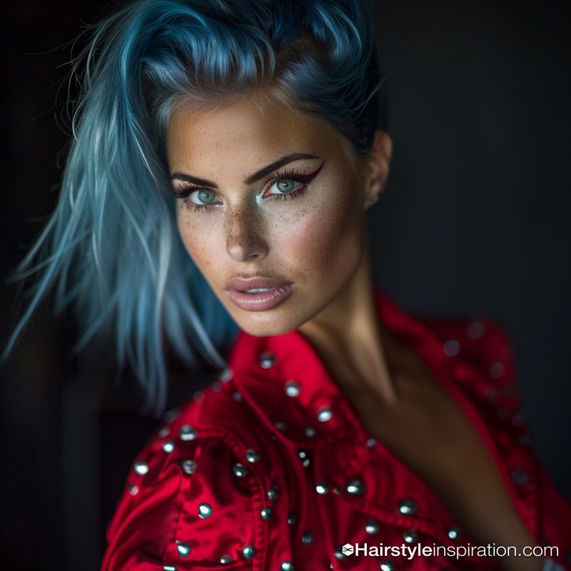Inspiring medium colorful hairstyles for your next haircut.