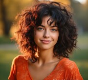 Enhance your natural beauty with a curly black hair look