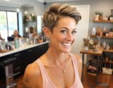 Short blond hairstyle for the confident woman Short blond hairstyle for the confident woman