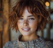 Brown hair in a short style is simply lovely