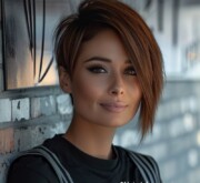 Embracing the cool factor with short brown hair