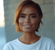 Enhancing the beauty of short brown locks