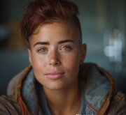 Short brown haircut looks cute