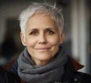 Short gray hair a canvas of life's lessons