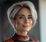 Short gray haircut unmatched in versatility