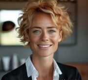 Short red hair a symbol of shared happiness