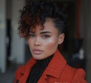 Stunning short black hairstyle chic