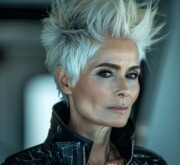 The short gray haircut a beauty as vast as the universe