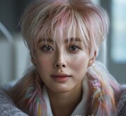 Vibrant hues bring life to short hair