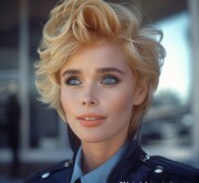 With a blonde hairstyle you feel the warmth around you