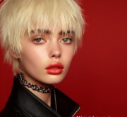 With your short blond haircut you stand out in the crowd