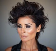 Black short cool stylish popular haircut
