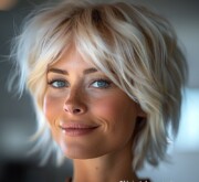 Blonde's stunning short haircut