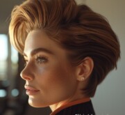 Chic and refreshing short cut for a stylish woman