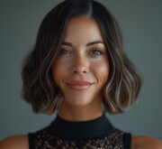 Contemporary short black look prepared for the future