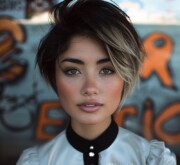 Contemporary short black look that's ready for the future