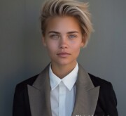 Elegant cut for a dazzling blonde