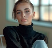 Elegant shiny look for blonde