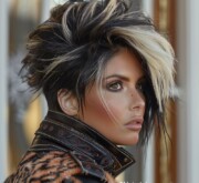 Every woman's dream hairstyle with short, black hair
