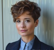 Short charming hairstyle for brunette