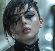 Short dark bold hair black for a woman with style