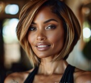 Short hair looking charming on brunette