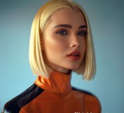 A blonde haircut embodies elegance and richness