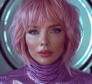 Daring short coiffure enhances every look with style