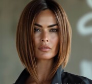 Dynamic short brown look is perfect for any occasion
