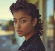 Effortlessly chic with a cool brown short look