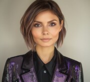 The allure of a dynamic short brown look is undeniable
