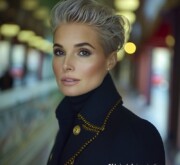 The vibrant energy of gray hair is full of charm