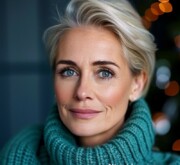 Blonde alluring feminine hairstyle