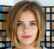 Blonde hairdo for refined trendy women