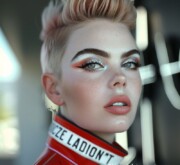 Daring and edgy short hairstyle
