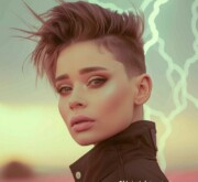 Daring and fancy short hairstyle for women