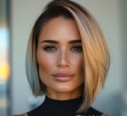 Daring and radiant short hairstyle