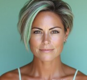 Sophisticated and daring short colorful hairstyle