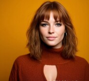A chic, fresh medium stylish brown with natural flow