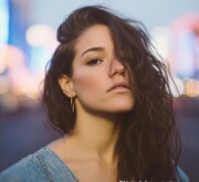 A chic, polished long brown hair female style A chic, polished long brown hair female style