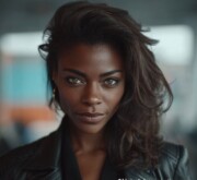 A clean, defined medium brown coiffure for balanced beauty A clean, defined medium brown coiffure for balanced beauty