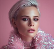 A clean short inspiring blonde look with shine