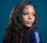 A fresh long brown lovely look with sleek shine A fresh long brown lovely look with sleek shine