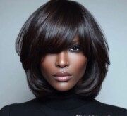 A fresh short black style that matches your personality