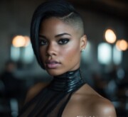 A short black hairdo that feels like a declaration of freedoma