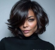 A short black style that makes a bold statement