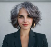 Bold cool short gray style with clean lines Bold cool short gray style with clean lines