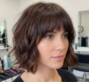 Bold short brown inspiration with sharp lines