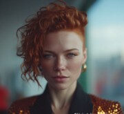 Charming short red hair, full of surprises