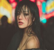 Classic long black haircut idea with a smooth texture